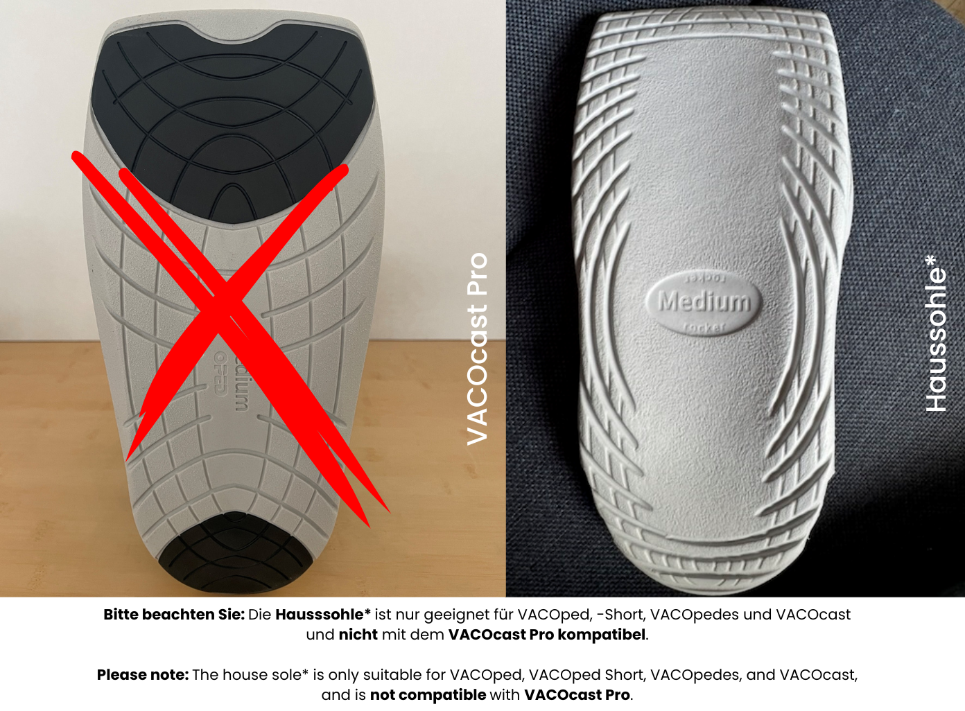 Haussohle für VACOped Orthesen